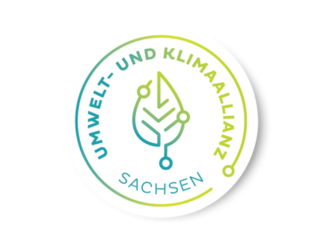 Umwelt- und Klimaallianz: Logo mit Schriftzug in kreisförmiger Anordnung